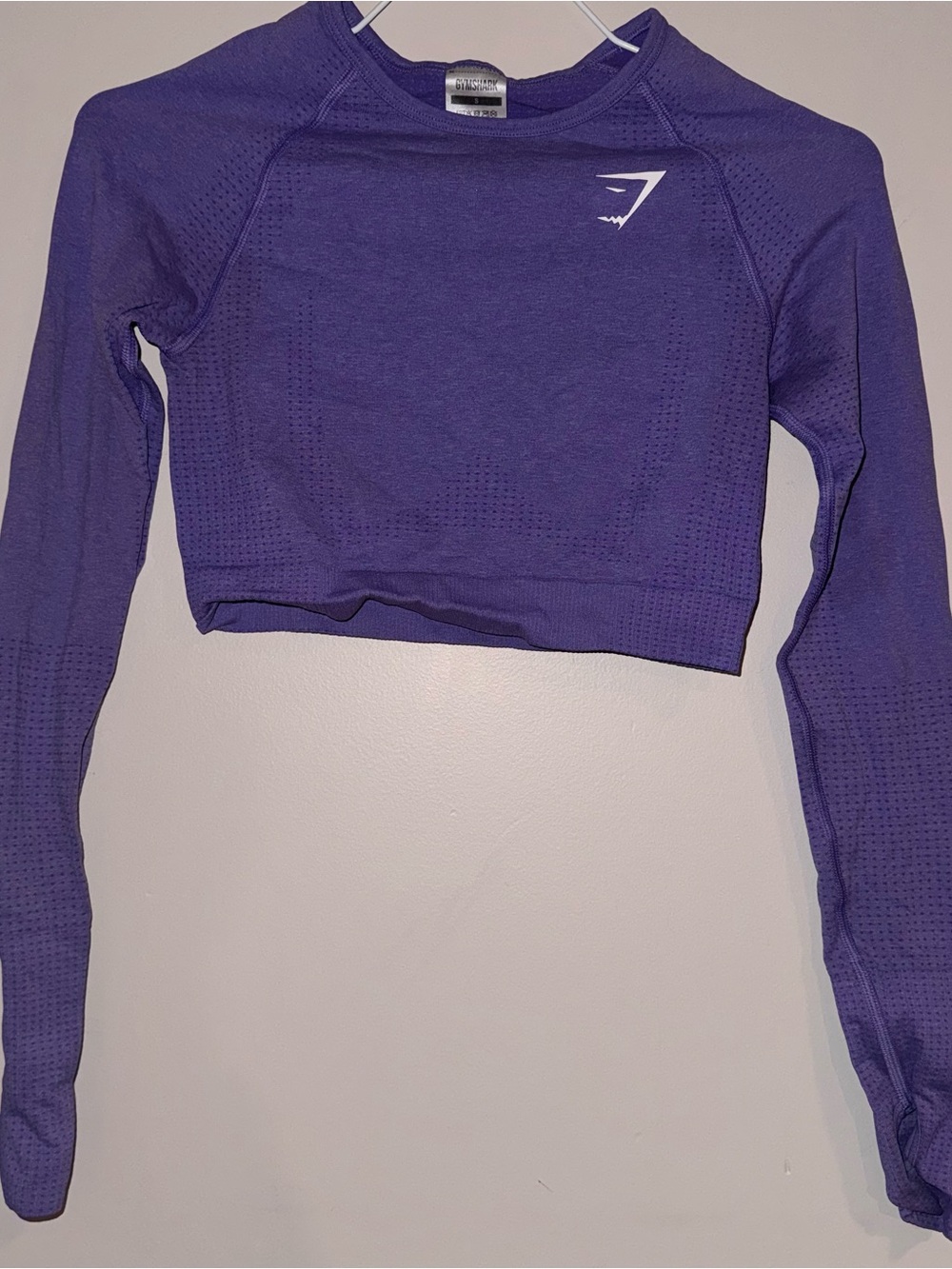 Gymshark Purple Seamless Long-Sleeve Crop Top